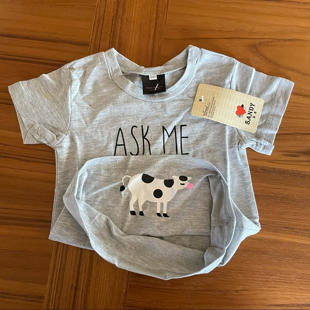Ask Me About My Moo Cow Unisex Shirt - 2T